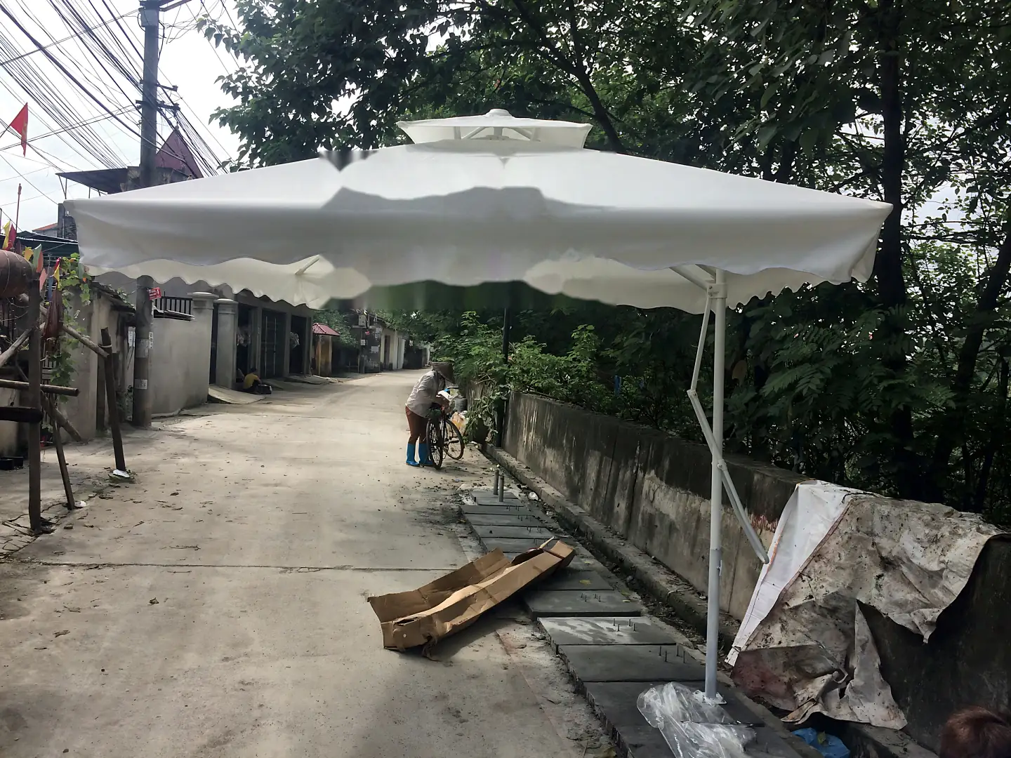 Dù lệch tâm vuông nghệ thuật CC-LTV-NT